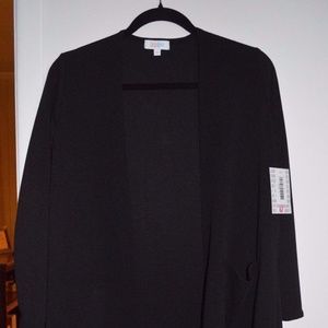 NWT Lularoe S Small SOLID BLACK Sarah Cardigan